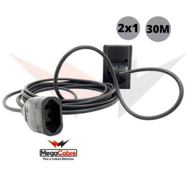 Imagem de Extensão Singela De 30 Metros De Cabo pp 2x1,00mm - megacobre