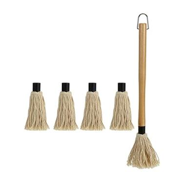 Imagem de ＡＷＨＡＯ Mop de Basting para Churrasqueira com Escova para Molho, grande com 4