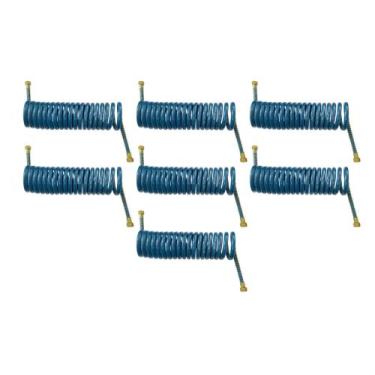 Imagem de 7 Mangueira Espiral Carreta Para Freio A Ar Caminhão Azul 5,5mts - TOP