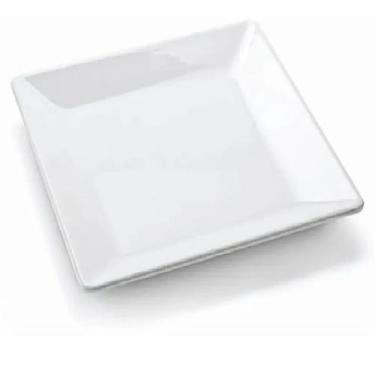 Imagem de Prato Quadrado em Melamina 25cm Para Buffet Restaurantes - Best