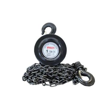 Imagem de Talha Manual De Corrente Polti 1.000 Kg 1 Ton 9 M Preta