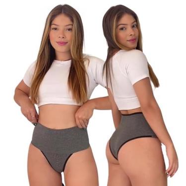 Imagem de Kit 3 Calcinhas Compressão Barriga Pos Parto Conforto Macia - Viére, P