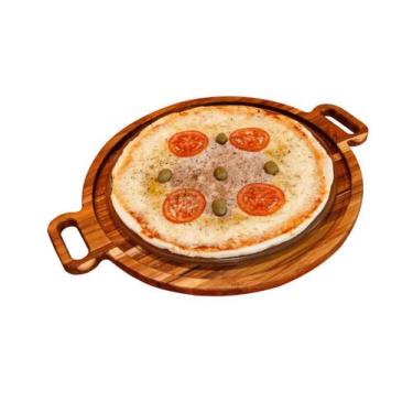 Imagem de Tábua de Pizza Napoli Madeira Teca - Albero Bello