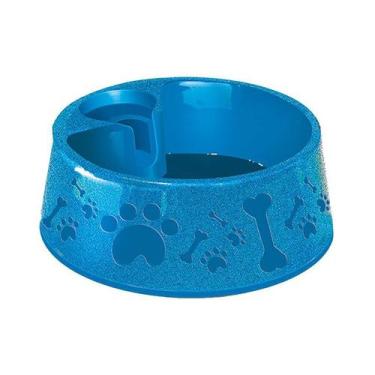 Imagem de Bebedouro Furacão Pet Paris Azul para Cães - Tamanho 4