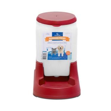 Imagem de Bebedouro Alvorada Prático Auto Vermelho para Cães e Gatos 3l