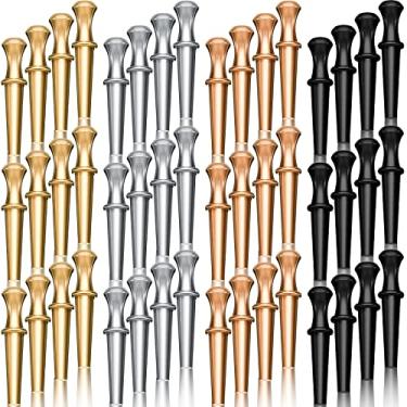 Imagem de 60 Pieces Metal Cribbage Pegs Cribbage Board Pegs Fit 1/ 8 Holes with Drawstring Storage Pouch for Cribbage Traditional Board Game, 4 Colors