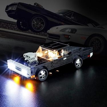 Imagem de Vaodest LED Light for Lego 76912 Speed Champions Fast & Furious 1970 Dodge Charger R/T Set,Design and Configuration Compatible with Model 76912(LED Light Only, Not Building Block Kit)