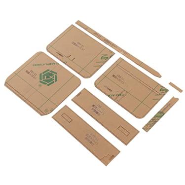 Imagem de Bolsa de Ombro único Padrão Acrílico Diagonal Rascunho de Couro Artesanal Modelo de Grade de Saída de Couro Diy Acessório Design Artesanato de Papel