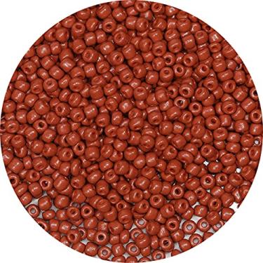 Imagem de Bala&Fillic Grânulos de sementes de 4 mm cor café opaco cerca de 1200 peças/100 gramas em saco, 6/0 contas de vidro para artesanato para fazer pulseira e colar (café)