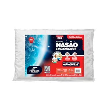 Imagem de Travesseiro Nasa Alto - Nasão - Ideal p/Fronhas 50x70cm - Fibrasca, Branco