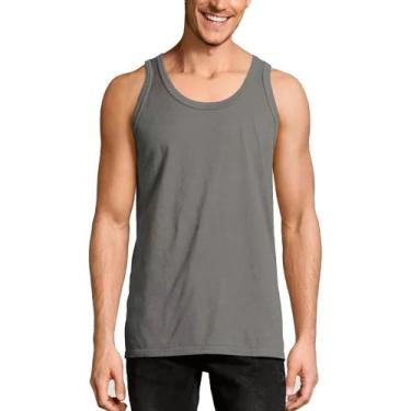Imagem de Regata Masculina Lisa Básica Camisa Tradicional Cavada Top Slim Fitnes