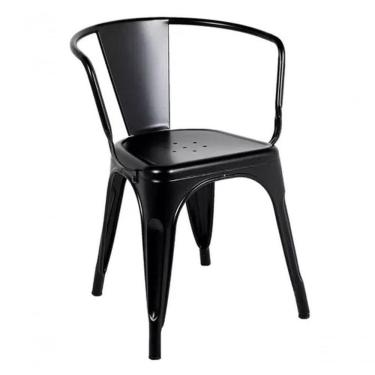 Imagem de Cadeira Francesinha Com Apoio De Braços Preto