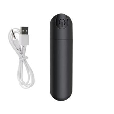 Imagem de Vibrador Bullet Recarregável Massageador Discreto Usb 10 Modos de Vibração Aveludado - SexShop
