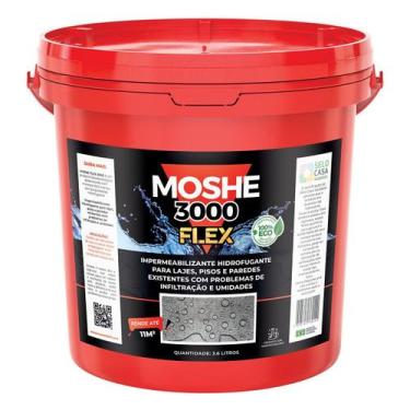 Imagem de Impermeabilizante Lajes Pisos Paredes Manta Líquida Moshe Flex - 3,6LT