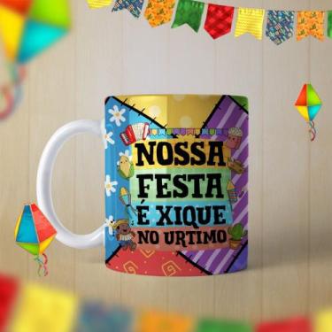 Imagem de Caneca Festa Junina Nossa Festa É Chique No Urtimo Caipira Quadrilha P