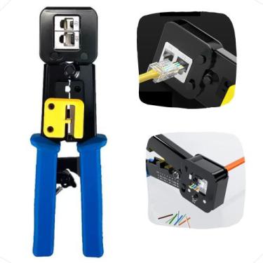 Imagem de Alicate De Crimpar Cabo De Rede Rj45 Rj11 Rj12 - IT-Blue
