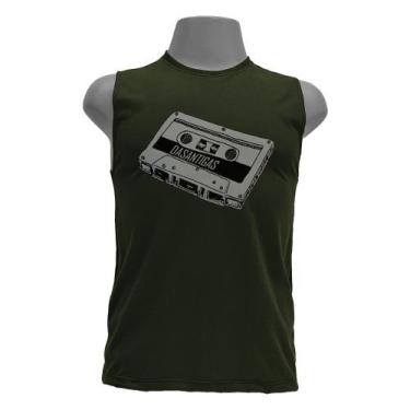 Imagem de Camiseta regata masculina - Fita K7. - DASANTIGAS, Green pea, Green pe