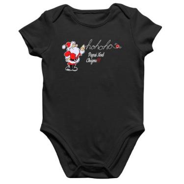 Imagem de Body Bebê Algodão Ho Ho Ho Papai Noel Chegou - Foca na Moda, Preto, G
