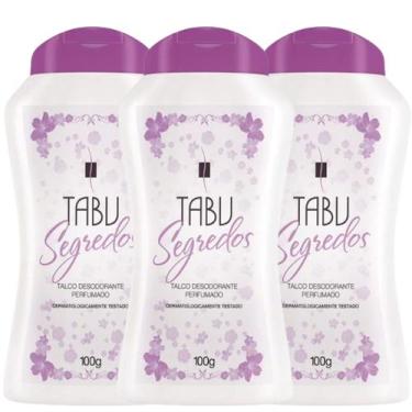 Imagem de Kit 3 Talco Desodorante Perfumado Tabu Segredos 100G - Dana - Dana Cos