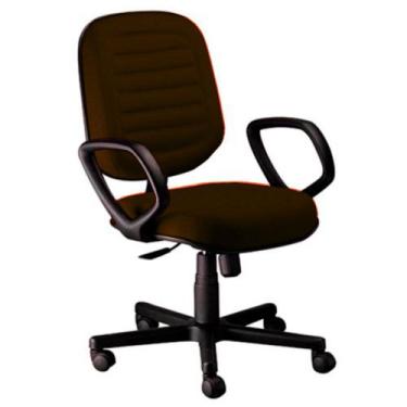 Imagem de Cadeira Diretor Gomada com Braços Linha Blenda Marrom - Design Office 