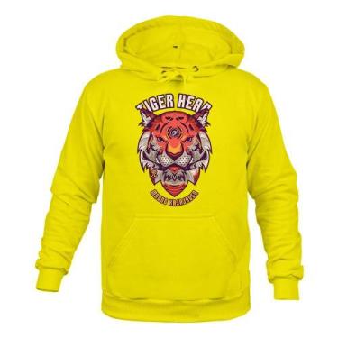 Imagem de Moletom Estampado Inverno Tiger Hear - Surprass, Amarelo, P