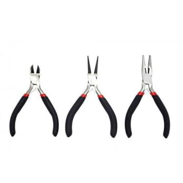Imagem de Alicate de bijuteria profissional kit com 3 peças - Personalize Online
