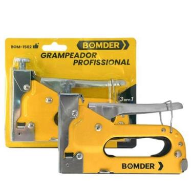 Imagem de Grampeador tapeceiro profissional de alta pressão - Bomder