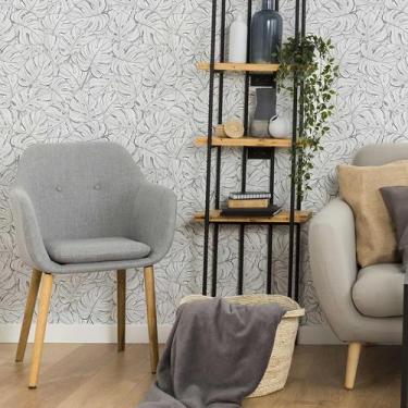 Imagem de Papel de Parede Adesivo Folhagem Tropical N06117 RL 0,58x3M - Adesivo 