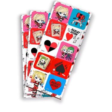 Imagem de Adesivo Quadrado - Arlequina - 30 unidades - Festcolor - Rizzo