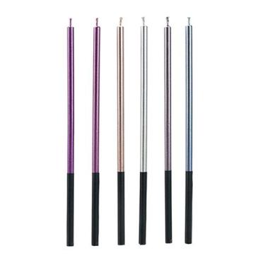 Imagem de Vela Palito Gigante Colorida Metalizada 15 cm - 1 unidade Pct. c/ 6 un