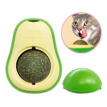 Imagem de Abacate De Brinquedo Para Gatos Com Catnip Erva Gato Natural - Avocado