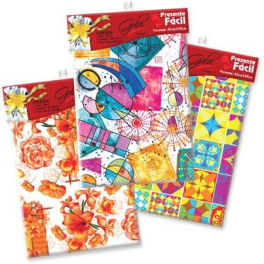 Imagem de Kit Presente Fácil - Sacos Metalizados 20X30CM com Laço Sortidos - Bli