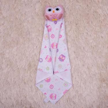 Imagem de Naninha Para Bebê Corujinha Sono Tranquilo Bichinho de Pelúcia Com Pre