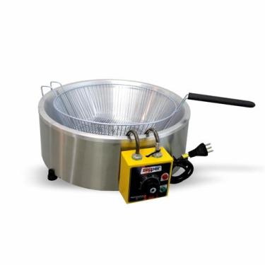 Imagem de Fritadeira industrial Elétrica 3Litros aço inoxidável ZP03E - ZEPPER, 