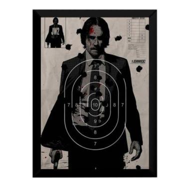 Imagem de Poster Moldurado John Wick Alvo Arte Quadro - Fanarte