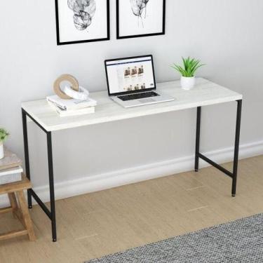 Imagem de Escrivaninha Dynamica Industrial 135 cm - Preto/Snow - Yescasa, Preto