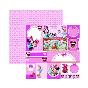 Imagem de Papel Scrap Festa Disney Hora Do ChÁ Com A Minnie 2 Tags Sdfd110 - Tok