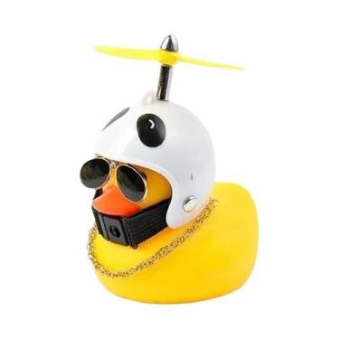 Imagem de Pato de Borracha Amarelo - Brinquedo para Carro, Bicicleta e Decoração