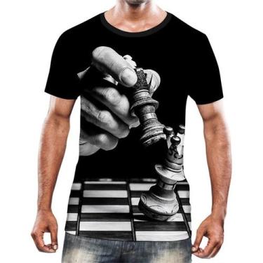 Imagem de Camisa Camiseta Jogo Tabuleiro Xadrez Rei Torre Rainha HD 12 - Enjoy S