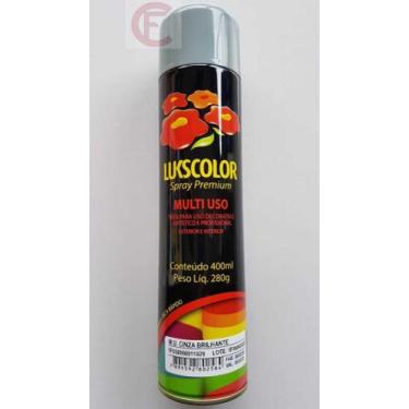 Imagem de Tinta Spray Premium Lukscolor Cinza Brilho 400 Ml