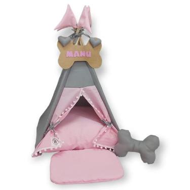 Imagem de Cabana  Baby Pink Gato Cachorro Toca M Pet Casinha - Nikpet Arts