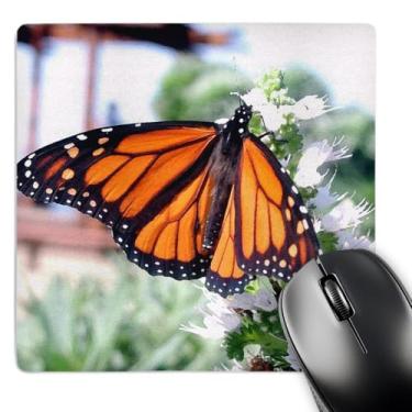 Imagem de 3dRose Mouse pad LLC 20 x 20 x 0,63 cm, borboleta monarca (mp_1106_1)