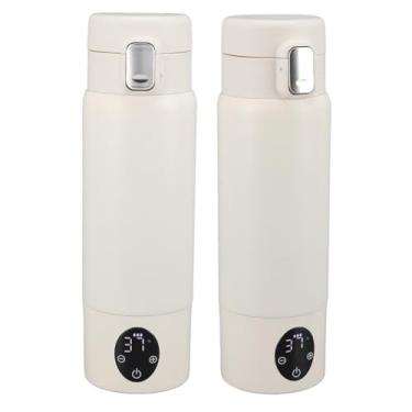 Imagem de Aquecedor de Leite Portátil, Aquecedor de Mamadeira Sem Fio 37 ℃-50 ℃ Leite Materno Instantâneo Ajustável, Fórmula ou Aquecedor de água para Viagens, Capacidade de 300ML