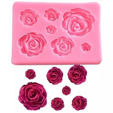 Imagem de Molde de Silicone Mini Rosas para Confeitaria e Artesanato - F 380