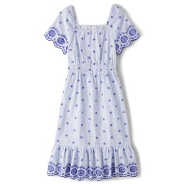 Imagem de Gymboree Vestidos femininos de manga curta combinando Mommy and Me, Azul marinho estreito - adulto, XGG