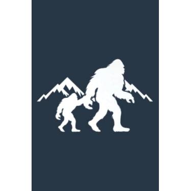 Imagem de Bigfoot and His Son Wild Outdoor Yeti for Father Dad: Study Notebook, 6 x 9 inches, 120 pages