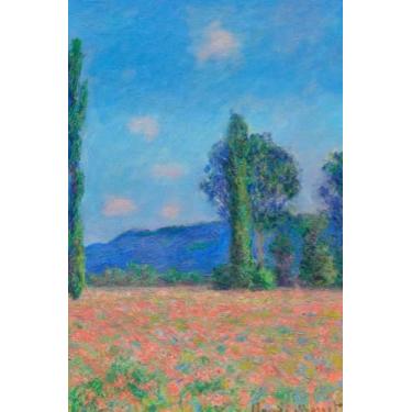 Imagem de Claude Monet Poppy Field, Giverny (1890–1891), 120 Pages, 6” x 9” Lined Paper Journal/Diary/Notebook, Paperback cover: Ideal for journaling, writing ... for Art Lovers, Adults, College Students