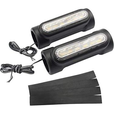 Imagem de Eagle Luzes cromadas para motocicleta barra de rodovia interruptor luz de direção DRL sinal de seta (LED âmbar branco para barras de choque Harley Davidson Touring Bikes)