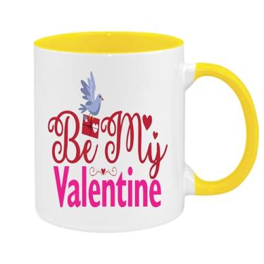 Imagem de SpreadPassion Caneca de café Be My Valentine, presente para namorado e namorada, presente de dia dos namorados, presente para amante dos namorados, presente para marido e esposa, ideia de presente de