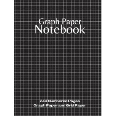 Imagem de Graph Paper Notebook: Project Workbook with 240 Numbered Pages Quad Ruled 5 x 5 Graph Paper and Dot Grid Paper | 8.25" x 11" US Letter Size | PLUS Journal Pages | For Ideas, Notes, Sketches